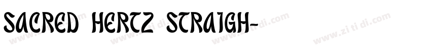 Sacred Hertz Straigh字体转换